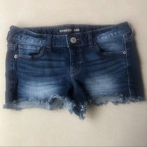 Express denim shorts